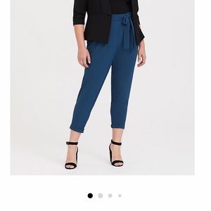 Torrid Blue Cigarette Tie Pants